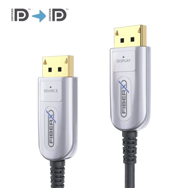 PureLink FiberX Serie - DisplayPort 4K Glasfaser Extender Kabel - 15m