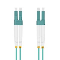 helos LWL OM3 Patchkabel Duplex LSZH 3,0mm LC/LC aqua 1,5m