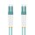 helos LWL Patchkabel OM3 Duplex 3,0mm LC-LC 50/125µm aqua 1,5m LSZH