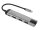 Verbatim 49141 laptop-dockingstation & portreplikator USB 3.2 Gen 1 (3.1 Gen 1) Type-C Schwarz, Silber