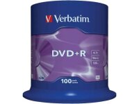 Verbatim DVD+R Matt Silver 4,7 GB 100 Stück(e)