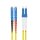 helos LWL Patchkabel OS2 Duplex E2000® (LSH)-LC 9/125µm gelb 1m