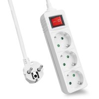 helos Steckdosenleiste CLASSIC, 3-fach, weiß, 5,0m,...