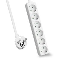helos Steckdosenleiste CLASSIC, 6-fach, weiß, 1,5m,...