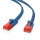 helos Patchkabel Cat 6 Ultraflach U/UTP RJ45 blau 7,5m AWG32