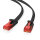 helos Patchkabel Cat 6 Ultraflach U/UTP RJ45 schwarz 20m AWG32