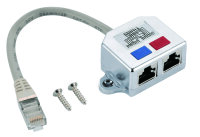 helos T-Adapter Cat 5e ISDN/ISDN Cable-Sharing Adapter 0,15m