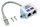 helos T-Adapter Cat 5e ISDN/ISDN Cable-Sharing Adapter 0,15m