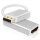 helos Adapterkabel, DisplayPort Stecker/ HDMI Buchse, PREMIUM 4K, silber