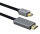 helos Anschlusskabel, mini DisplayPort St./HDMI St., PREMIUM 4K, 3,0m, schwarz
