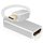 helos Adapterkabel, mini DisplayPort Stecker/ HDMI Buchse, PREMIUM 4K, silber