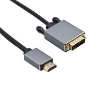 helos Anschlusskabel, HDMI Stecker/DVI Stecker, PREMIUM...