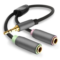 helos Adapterkabel, Klinke 3,5mm Stecker/2x Klinke 3,5mm...