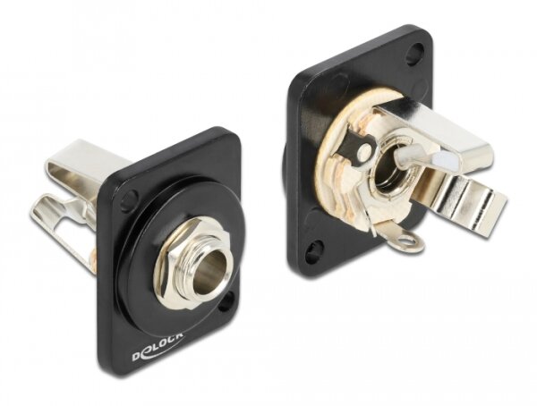 Delock D-Typ Modul 6,35 mm 3 Pin Klinkenbuchse zu Lötanschluss
