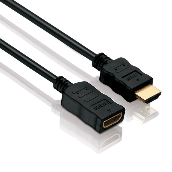 PureLink Verlängerung, HDMI Stecker/Buchse mit Ethernet, BASIC, 1,5m