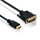 PureLink Anschlusskabel, HDMI Stecker/ DVI-D 18+1 St, FULL HD, BASIC,1,5m, schw