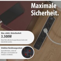 Brennenstuhl Ecolor Steckdosenleiste 4-fach mit Schalter & 2x USB-C 1,5m weiß/sc