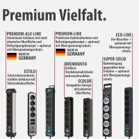 Brennenstuhl Ecolor Steckdosenleiste 4-fach mit Schalter & 2x USB-C 1,5m weiß/sc