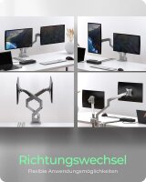 ICY BOX IB-MS524-T, Monitorständer mit Tischhalterung für zwei Monitore bis zu 32" (81 cm)