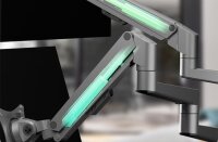 ICY BOX IB-MS525-T, Monitorständer mit Tischhalterung für drei Monitore bis zu 30" (76 cm)