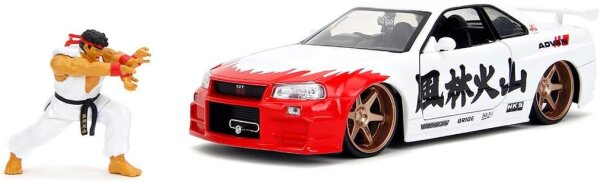Jada Street Fighter Ryu 1:24 Nissan Skyline GTR     253255071