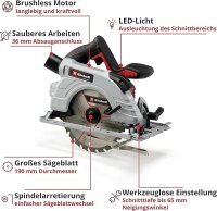 Einhell TP-CS 18/190 LI BL solo Akku-Handkreissäge