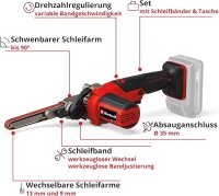 Einhell TE-BF 18 Li solo Akku-Bandfeile