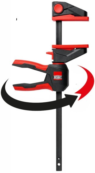BESSEY Einhandzwinge mit drehbarem Griff EZ360-45 450/80