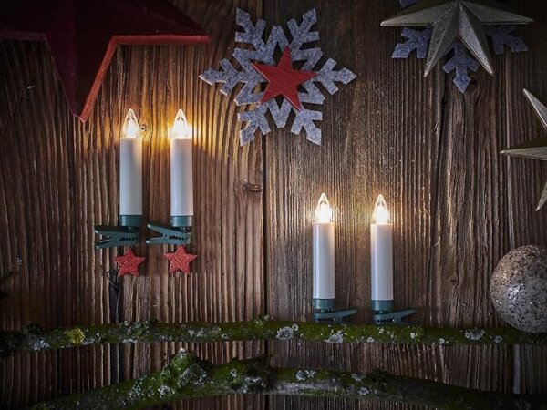 Krinner Superlight Bavaria Mini Flame 6er Set Elfenbein