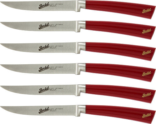 Berkel Elegance Glossy red Steak Set 6-tlg.