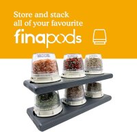 FinaMill Rechteckiges Tablett stapelbar