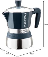 Pedrini 02CF095 Mymoka Induztion 3 TZ KAFFEEKANNE.MYMOKA INDUKTION, Aluminium, Taupe