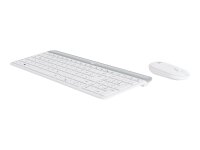 Logitech 920-009189 Tastatur Maus enthalten Universal RF Wireless QWERTZ Deutsch Weiß
