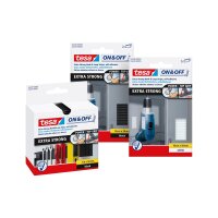 tesa ON&OFF Extra Strong Klettband schwarz 1m 50mm