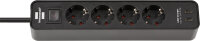 Brennenstuhl Ecolor Steckdosenleiste 4-fach mit Schalter...