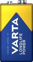 VARTA 9V Block Batterie (1er Pack) Alkaline Longlife Power