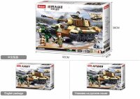 Sluban M38-B0980 - Army Battle of Budapest - Großer Deutsche Panzer 2in1