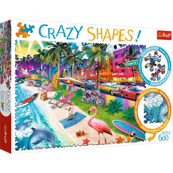 Miami Beach, USA - Puzzle Crazy Shapes 600