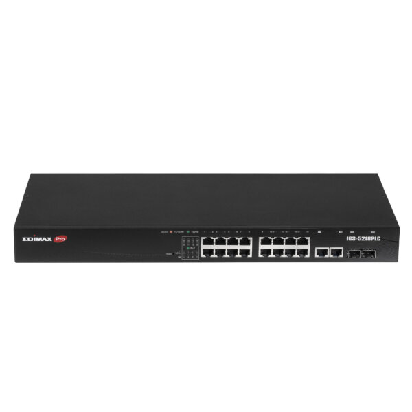 Edimax Industrieller Überwachungs-VLAN 18-Port Gigabit PoE+ Web Smart Switch