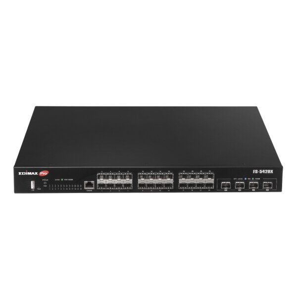 Edimax 28-Port Gigabit SFP L2+ Managed Switch mit 4 10GbE SFP+-Ports