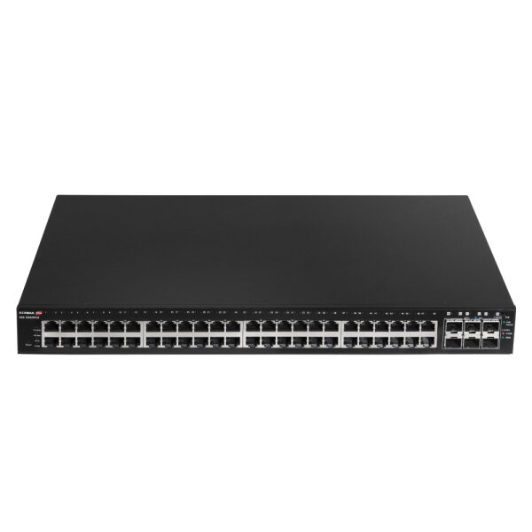 Edimax Industrieller VLAN 54-Port Gigabit PoE+ Web Smart Switch mit 6 10GbE SFP+