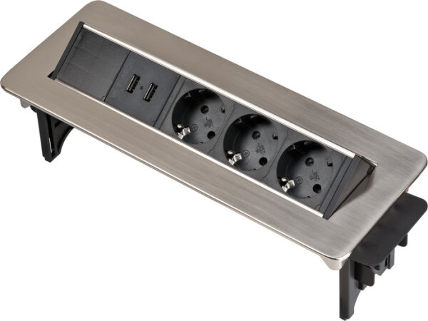Brennenstuhl Tischsteckdosenleiste  Indesk Power 3x 2xUSB