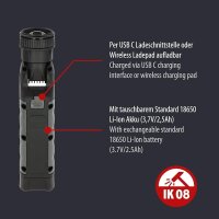 Brennenstuhl Professional Akku LED Taschenlampe TL 1000 ACW / Arbeitsleuchte LED