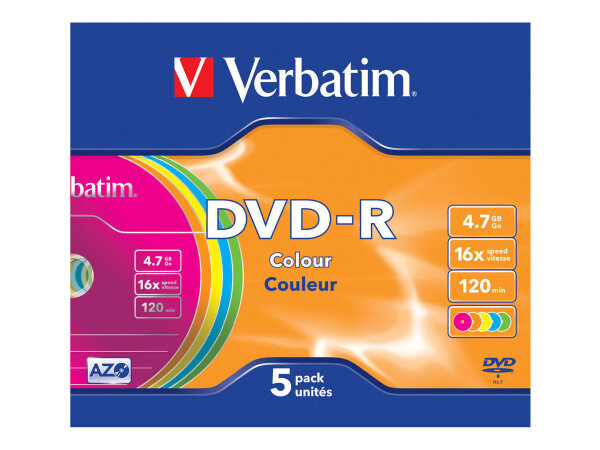 Verbatim DVD-R Colour 4,7 GB 5 Stück(e)
