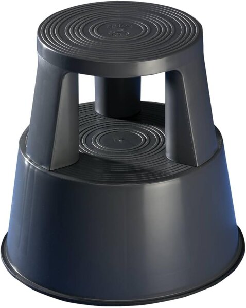 WEDO Rollhocker Step TÜV GS-geprüft Höhe 43 cm 150 kg Grau