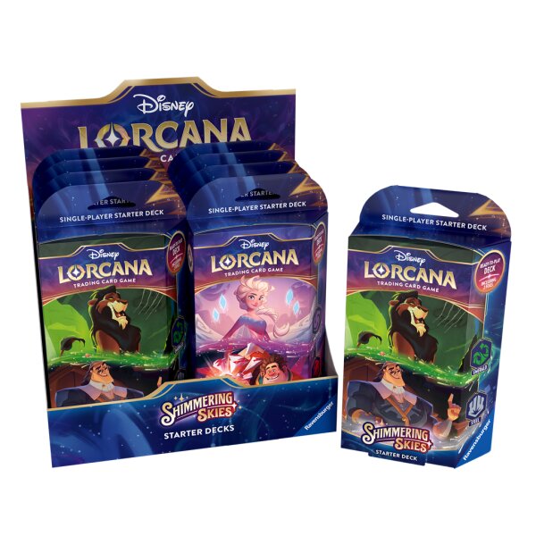 Disney Lorcana Set 5: Shimmering Skies - Starter Deck Display (8 pcs) - EN
