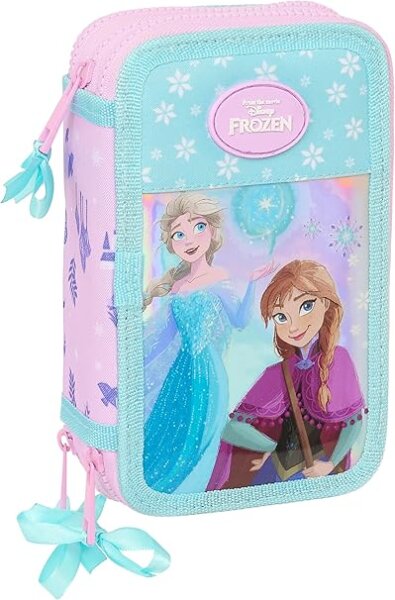 Frozen / Die Eiskönigin - "Cool Days" Mäppchen mit 3 Fächern und Inhalt - 20 cm