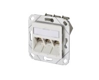 METZ CONNECT E-DAT modul 3 Port UPk Cat.6A, reinweiß