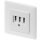 ZE-KOM TAE Dreifachdose: TAE 2 x 6/6 NF/F UP, reinweiß