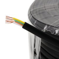 helos Anschlusskabel 4-adrig, AWG28, schwarz, 50 m